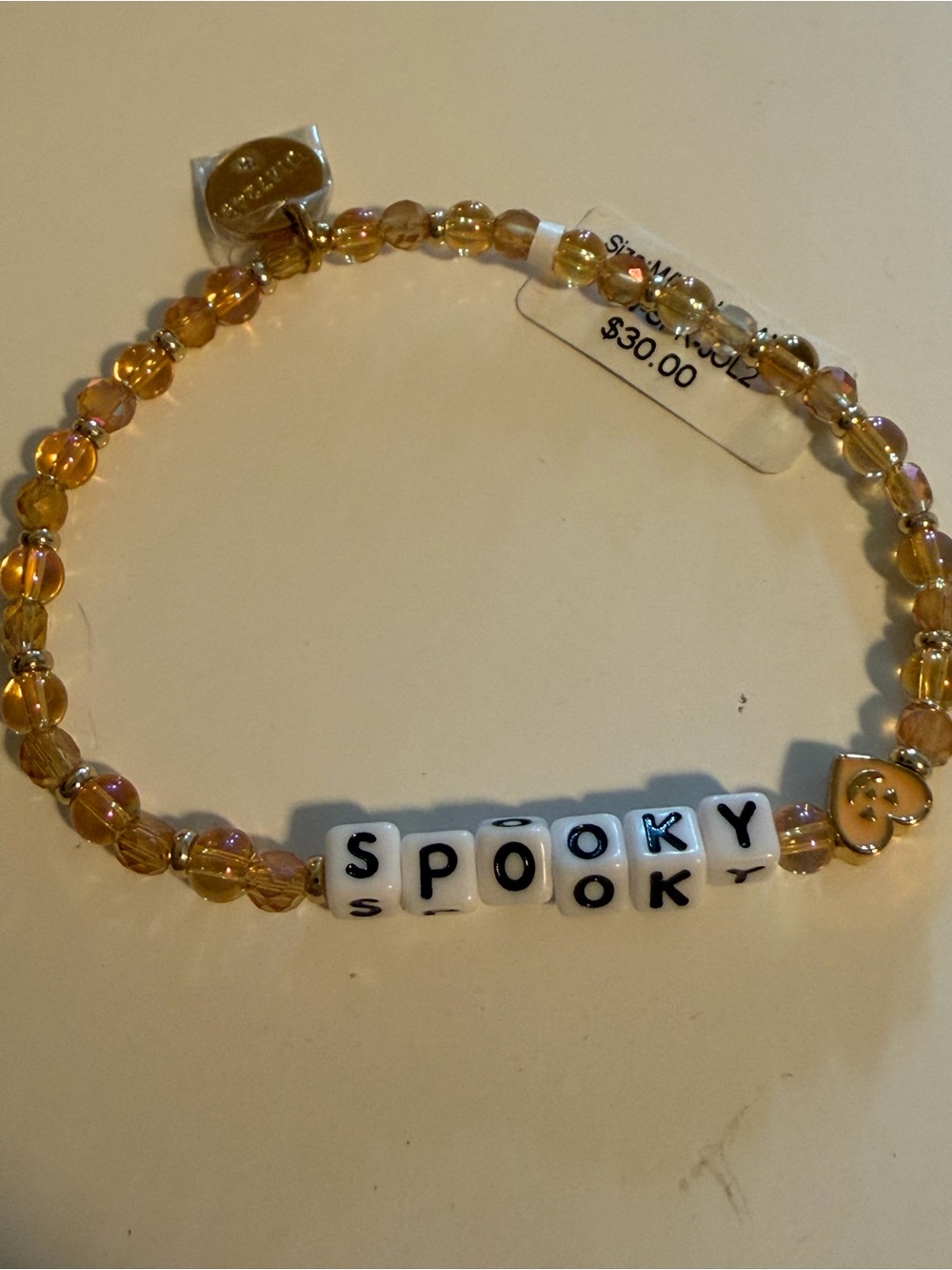 Little Words Project NWT Spooky Bracelet M/L